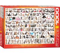 puzzle 1000 pièces - Puzzle - Le monde des chats + puzzle cadre alu pour 1000