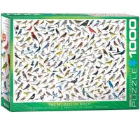 puzzle 1000 pièces - Puzzle - Le monde des oiseaux + set de luxe de 3 accessoires de puzzle