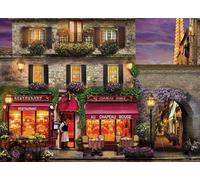puzzle 1000 pièces - Puzzle - Le restaurant Zum roten Hut à Paris + DeLuxe Set de 3 accessoires de puzzle