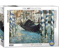 puzzle 1000 pièces - Puzzle - Manet - Canal Grande Venise en bleu + DeLuxe Set de 3 accessoires de puzzle