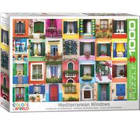 puzzle 1000 pièces - Puzzle - Mediterranean window views + DeLuxe 3 set puzzle accessories