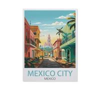 Puzzle 1000 Pièces Puzzle，Mexico City, Mexique，Adultes Loisirs Divertissement Enfants Jouets Éducatifs（50x70cm）-W100