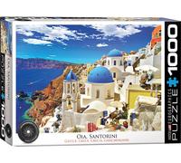 puzzle 1000 pièces - Puzzle - Oia Santorin Grèce + DeLuxe Set de 3 accessoires de puzzle