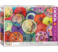 puzzle 1000 pièces - Puzzle - Parapluies en papier asiatiques + cadre en aluminium pour puzzle 1000 pièces