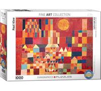 puzzle 1000 pièces - Puzzle - Paul Klee - Burg und Sonne + DeLuxe 3er Set Puzzle Accessoires