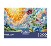 Puzzle 1000 Pièces Puzzle PétunieHybrideJeu D'Intelligence De l'art De La Décoration Moderne Jeu Cadeau Unique （Landscape Painting） 38x26cm/1000pcs