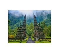 Puzzle 1000 Pièces Puzzle，Portails d’Un des Temples hindous à Bali, Indonésie，Adultes Loisirs Divertissement Enfants Jouets Éducatifs（75x50cm）-O52