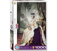 puzzle 1000 pièces - Puzzle - Reine Elisabeth II + puzzle cadre alu pour 1000 pièces