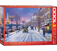 puzzle 1000 pièces - Puzzle - Soirée de Noël à Paris + accessoires de puzzle