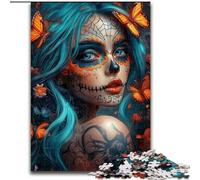 Puzzle 1000 pièces, Puzzle Squelette Fantastique pour Adultes, pour Les Anniversaires, Les fêtes, Les décorations de fête Spatiale (Taille 26x38cm)