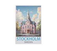 Puzzle 1000 Pièces Puzzle，Stockholm, Suède，Adultes Loisirs Divertissement Enfants Jouets Éducatifs（75x50cm）-AJ68