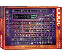 puzzle 1000 pièces - Puzzle - Tableau périodique illustré des éléments + accessoires de puzzle