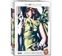 puzzle 1000 pièces - Puzzle - Tamara Lempicka - Jeune fille Art Déco + DeLuxe Set de 3 accessoires de puzzle