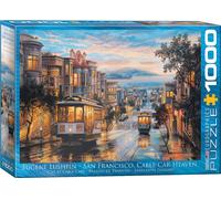 puzzle 1000 pièces - Puzzle - Tramways à San Francisco Classic Cable Cars + accessoires de puzzle
