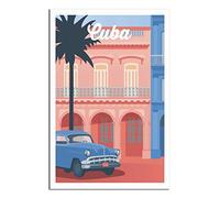 Puzzle 1000 pièces, Puzzle Voiture de Cuba pour Adultes, Puzzle Classique pour Adolescents, garçons et Filles, 38 x 26 cm
