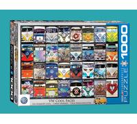 puzzle 1000 pièces - Puzzle - VW Volkswagen Bus Visages + accessoires de puzzle