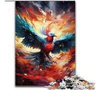 Puzzle 1000 pièces, Puzzles colorés Phoenix pour Adultes, Jeu de réflexion pour Adolescents, Cadeau de Vacances idéal, Taille : 38x26cm