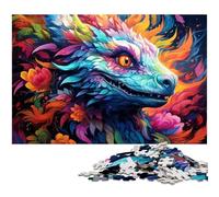 Puzzle 1000 pièces Puzzles Dinosaures colorés et Mignons pour Adultes et Enfants Puzzle en Papier Excellent Cadeau pour Adultes 1000 pièces (38 x 26 cm)