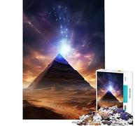 Puzzle 1000 pièces Pyramide de l'Égypte Antique Défi intellectuel Jeu addictif et Relaxant Décoration Secret (Dimensions 75x50cm)