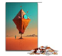 Puzzle 1000 pièces Pyramide du Temps pour Adultes Puzzle en Bois Jeux familiaux 75 x 50 cm