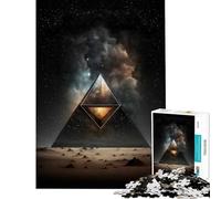 Puzzle 1000 pièces Pyramide Spatiale Jeu Relaxant et addictif pour cultiver la Patience pour Un Anniversaire (Dimensions 38x52cm)
