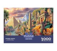 Puzzle 1000 Pièces Pyramides d'Égypte pour Adultes Et Enfants Difficile DIY Jigsaw Puzzle, Familial-Activité Manuelle 70x50cm/1000pcs