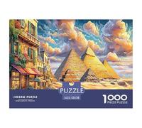 Puzzle 1000 Pièces Pyramides d'Égypte pour Enfants - Découverte Éducative en Papier Recyclé, Jeu Captivant pour Filles Et Garçons 52x38cm/1000pcs