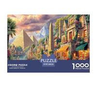 Puzzle 1000 Pièces Pyramides d'Égypte pour Enfants - Découverte Éducative en Papier Recyclé, Jeu Captivant pour Filles Et Garçons 38x26cm/1000pcs