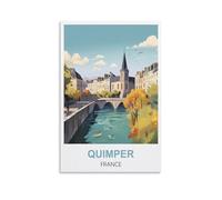 Puzzle 1000 pièces, Quimper France, Puzzle en Bois 1000 pièces, Jouet éducatif pour Adultes et Enfants, Jeu de détente Familial, 70 x 50 cm