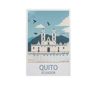 Puzzle 1000 Pièces，Quito, Équateur，Adultes Uniques en Bois 1000 Puzzles, Enfants Éducatifs Famille Jouets Intéressants（75x50cm）-J100