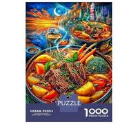 Puzzle 1000 Pièces Ragoût de bœuf pour Adultes Et Enfants Difficile DIY Jigsaw Puzzle, Familial-Activité Manuelle 52x38cm/1000pcs