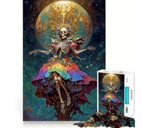 Puzzle 1000 pièces Rainbow Santa Muerte pour Adultes Jeu de réflexion Facile et précis Cadeau spécial (38x52cm)