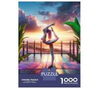 Puzzle 1000 Pièces Rainbow Yoga Puzzle pour Adultes - Jeu De Réflexion - Décoration Parfaite - Cadeaux Uniques pour Anniversaires Et Noël 52x38cm/1000pcs