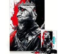 Puzzle 1000 pièces Raptor T-Rex Dinosaur King pour Adultes, Jeu de réflexion, Passe-Temps la Maison, Bords Nets, Joli Cadeau (38x26cm)