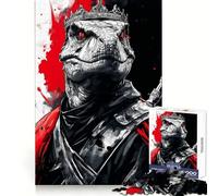Puzzle 1000 pièces Raptor T-Rex Dinosaur King pour Adultes, Jeu de réflexion, Passe-Temps la Maison, Bords Nets, Joli Cadeau (38x26cm)