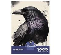 Puzzle 1000 Pièces Raven Illustration Puzzles pour Adolescents Course De Vitesse Manuelle Activités Amusantes À La Maison Jeu Stimulant Et Jeu en Famille 70x50cm/1000pcs
