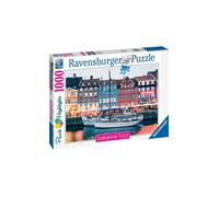 Puzzle 1000 pièces - RAVENSBURGER - Copenhague Danemark - Voyage et cartes - Intérieur - Mixte