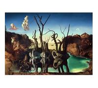 Ravensburger – Puzzle 1000 pièces – Art Collection : Cygnes se reflétant en éléphants, Salvador Dali