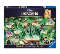 Puzzle 1000 pièces Ravensburger Disney Lorcana Collage magique Disney en livres, tons émeraude