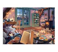 Puzzle 1000 pièces - RAVENSBURGER - Le cabanon cosy - Vert - 12 ans et plus - Intérieur