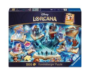 Puzzle 1000 pièces Ravensburger Lorcana Sapphire Illustré Disney Bleu/Teal Doré