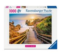 Puzzle 1000 pièces Ravensburger Stairway to Camilo Beach - Photo Algarve 70 x 50 cm SoftClick Coucher de soleil