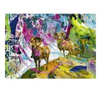 Puzzle 1000 pièces : Rebrush : Grandes Cornes Heye G