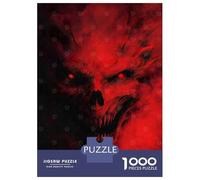 Puzzle 1000 Pièces Red Demon with Glowing Eyes Puzzle Adulte, Casse-tête, Découpe De Précision, Cadeau Unique pour Anniversaire Et Noël 52x38cm/1000pcs