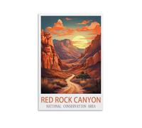 Puzzle 1000 pièces, Red Rock Canyon National Conservation Area, Puzzle de 1000 pièces en Carton épais et résistant, Assemblage précis, à partir de 14 Ans, Jeu Familial, 52 x 38 cm