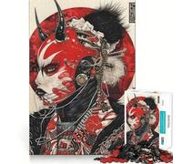 Puzzle 1000 pièces Red Samurai pour Adolescents, Jeu de logique Puissant, Moments en Famille, Bords Nets, Surprise chaleureuse (50x75cm)