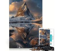 Puzzle 1000 pièces Reflets des Sommets d'hiver »,Un Jeu d'adresse et de réflexion,Assemblage Stable,pièces Qui ne bougent Pas,Un Passe-Temps agréable pour Les Longs Week-Ends (50x75cm)