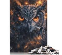 Puzzle 1000 pièces « Regard Ardent du Hibou » pour Adultes, Puzzle en Papier, Jouet éducatif, 1000 pièces (75 x 50 cm)
