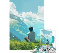 Puzzle 1000 pièces « Regard au Loin Jeu de réflexion Stimulant l'intelligence Jouet addictif Cadeau d'anniversaire Défi Difficile (Dimensions 75x50cm)