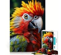 Puzzle 1000 pièces Regard Royal du Perroquet pour Adultes et Adolescents, Jeu intellectuel, à Partager, à savourer chez soi, découpe de qualité, Cadeau Classique (38x52cm)